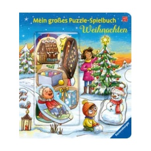 Mein großes Puzzle-Spielbuch: Weihnachten | Larisa Lauber (ISBN: 9783473410941)