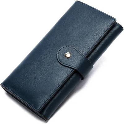 Delis Дамски портфейл Delis, Belphoebe PT1216, естествена кожа, син (PT1216)