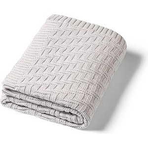 Babyono Бебешко плетено одеяло BabyOno - 75x100 см, Сиво (5901435417232) - ozone