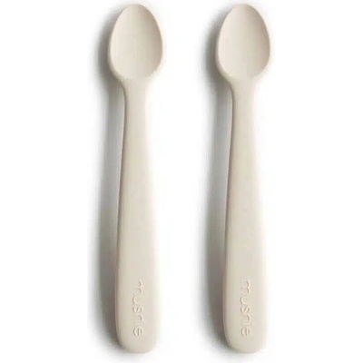 Mushie Silikónová lyžička Ivory