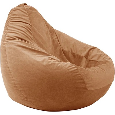 PUFRELAX Пуф круша 320л. Nirvana Grande, Creamsicle, Перящ се калъф, Пълнеж от Полистиролни перли, Гама Premium (PUF-G-NGR-PT-CMS)