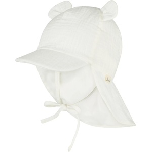Sterntaler Детска шапка с козирка Sterntaler Kid's Peaked Cap with Neck Protection and Ears Cap - Ecru - размер 47 cm (904-5891-0112)