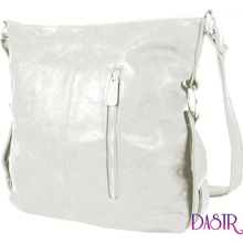Mahel moderní crossbody dámská kabelka 67-MH bílá