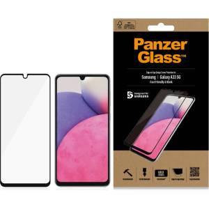 Panzer Стъклен протектор PanzerGlass за Samsung Galaxy A33 5G, CaseFriendly - Черен