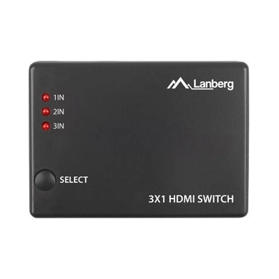 Lanberg Адаптер, Lanberg Video Switch 3x HDMI + Micro USB port + Remote Controller, black (SWV-HDMI-0003)