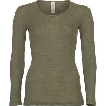 Engel Дамско копринено термобельо Engel Women's Undershirt L/S Merino base layer - Olive - размер 38/40 (EU) (114-0634-1213)