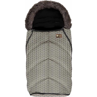 KikkaBoo Чувалче за количка KikkaBoo - Shiny Nylon, Snow Braids (31108040099)