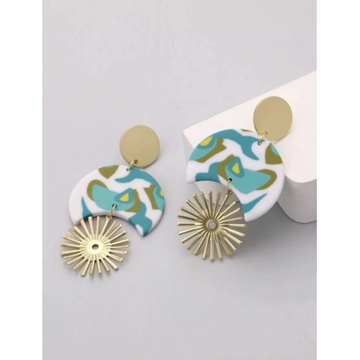 Iskay 1411 měsíc & Sun Decor náušnice