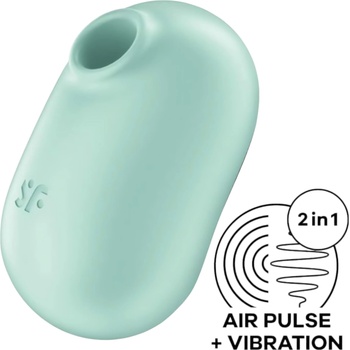 Satisfyer Pro To Go 2 - акумулаторен клиторстимулатор с въздушни вълни (мента)