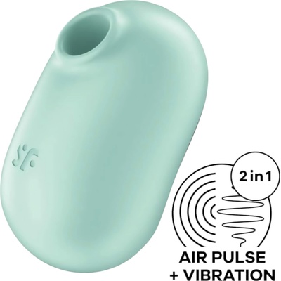 Satisfyer Pro To Go 2 - акумулаторен клиторстимулатор с въздушни вълни (мента)