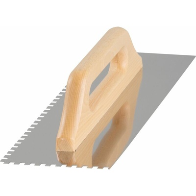 Hladítko Strend Pro Premium, s drev. rúčkou, 380x130 mm, 0,7 mm, e6mm, rovné, nerez