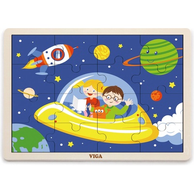 Viga puzzle 16 dílků vesmír