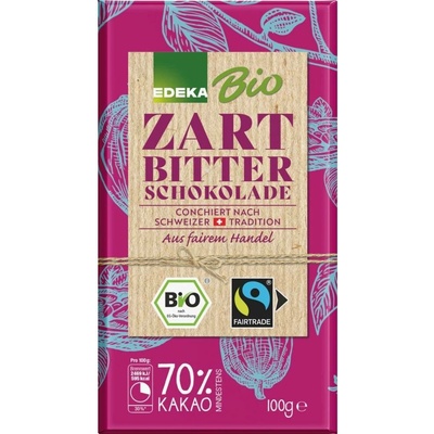 Edeka BIO hořká 70% 100 g