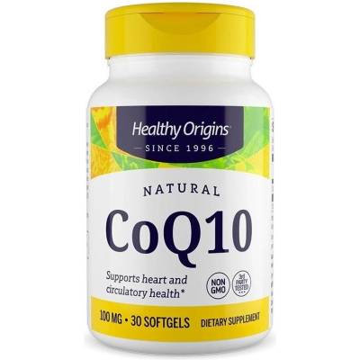 Healthy Origins Коензим Q10, 100 mg, 30 капсули, Healthy Origins (35015 HO)