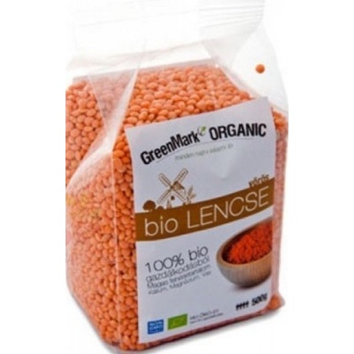 GreenMark Organic Šošovica červená Bio 0,5 kg