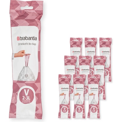 Brabantia Sáčky do odpadkového koša V PERFECTFIT 3 l, 200 ks, Brabantia (BRAB137686)