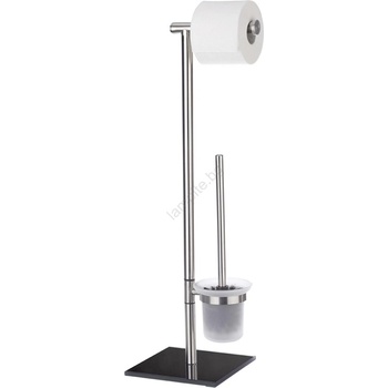 WENKO 20391100 - Четка за тоалетна LIMA 23, 5x69 cm неръждаема стомана/сатен/черен (WE0063)