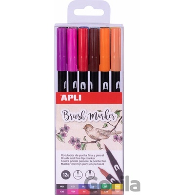 Apli Brush Duo sada fixů 6 ks - OFFICE LINE