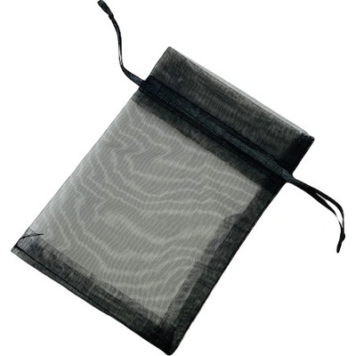 Dárkový pytlík 9x11 cm organza - černá (10 ks)
