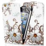 Apple iPhone 5 Vanilla Dew Flip Калъф + Протектор