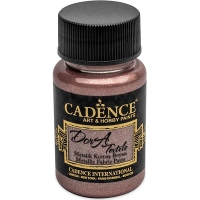 Farba na textil CADENCE DORA 50 ml metalická staroružová