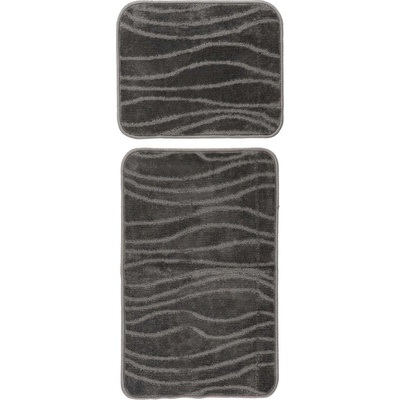 Lalee Постелка за баня Bari BAR 102, 50х120, тъмно сива (BAR102GRE50120/SET)