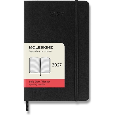 Moleskine A5 Denný 2027 Čierny