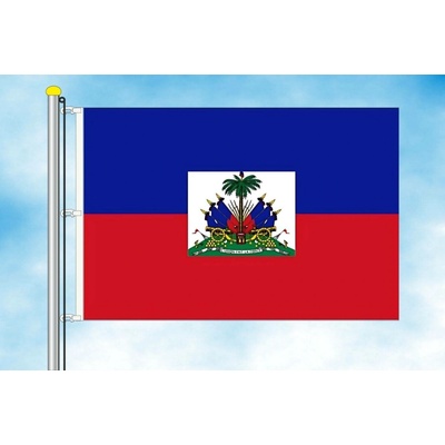 LIBEA, s.r.o. Vlajka Haiti Rozměr: 40×60 cm, Uchycení: Karabiny na stožár