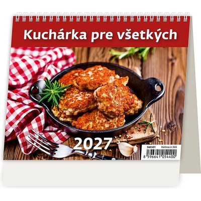 Stolový riadkový 17,1x13,9 cm MiniMax Kuchárka pre všetkých 2027