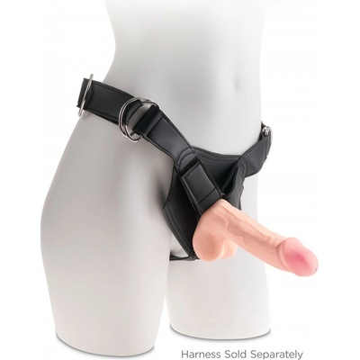 King Cock Plus 7,5" Trojvrstvové dildó s semenníkmi