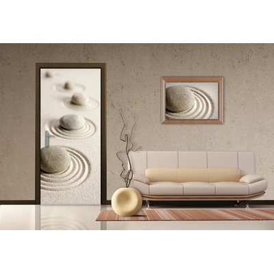 AG Design FTNV-2906 vliesová fototapeta Kameny v písku Sahara rozměry 90 x 202 cm
