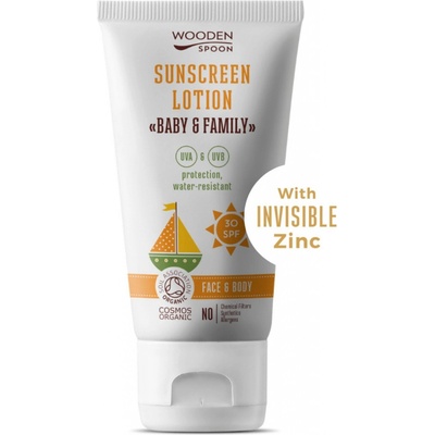 WoodenSpoon Baby & Family opaľovacie telové mlieko SPF30 100 ml