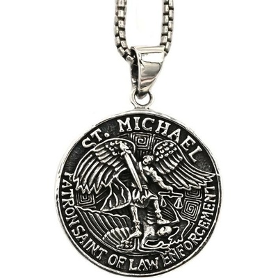 Vorlové Šperky Stříbrný přívěsek svatý Michael PR785
