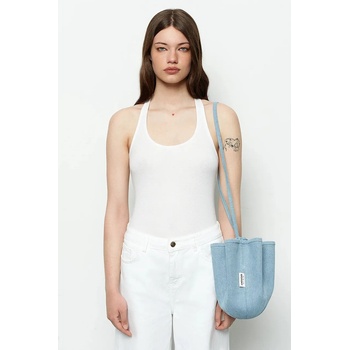 Ruslan baginskiy чанта дамска от деним Ruslan Baginskiy Denim HatBag (BBCT075.C.JNS.120JNS.FL)