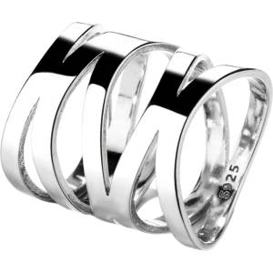 Silenti Jewelry Сребърен пръстен "Самоувереност" - 6 - 52мм (16.6мм диам. )