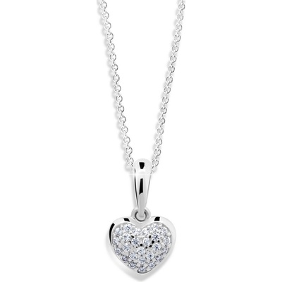 Cutie Jewellery Přívěsek ve tvaru srdce z bílého zlata Z6295 2383 40 10 X 2