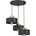 Luminex Пендел MARTI 3xE27/15W/230V черен/златист (LU9999A)