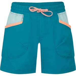 Trollkids Детски къси панталони Trollkids Girl's Senja Shorts - Harbor Blue / Aqua Haze / Mellow Peach - размер 110 (EU) (701-2605-0513)