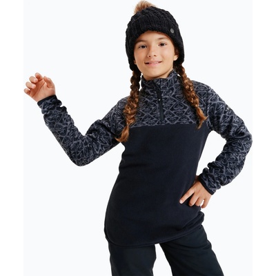 Roxy Whitecamp Half Zip Girl true black roxygram tonal