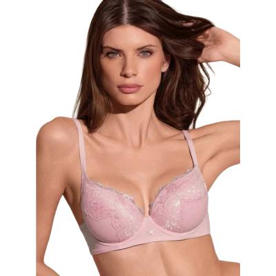 Lormar podprsenka Plunge Satén rosa skin
