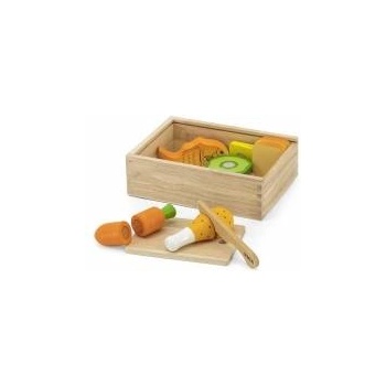Vigan VIGA Lunch Cutting Set with Velcro Food