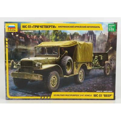 Zvezda Dodge Wc-51 Beep Military 1945 1:35 /