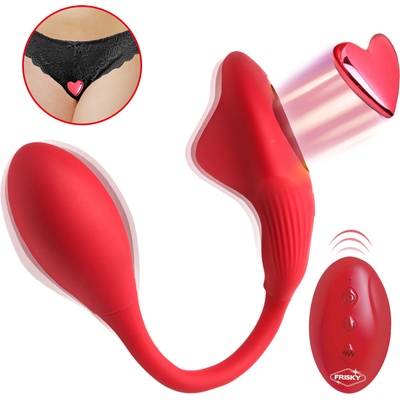 Frisky Double Love Connection Silicone Panty Vibe with Remote Control