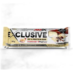 Amix Nutrition Exclusive Protein Bar [85 грама] Бял шоколад с кокос