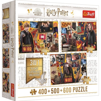 TREFL Harry Potter Ron Hermiona a Harry 400 + 500 + 600 dielov
