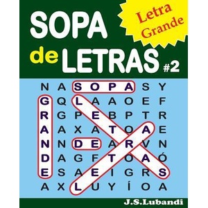 SOPA de LETRAS #2 (Letra Grande) | J S Lubandi (ISBN: 9781537590615)