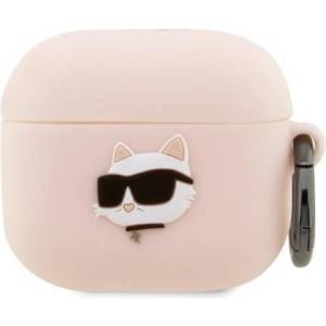 Karl Lagerfeld Кейс Karl Lagerfeld KLA3RUNCHP за AirPods 3, розов / розов, Silicone C (KF001476-0)