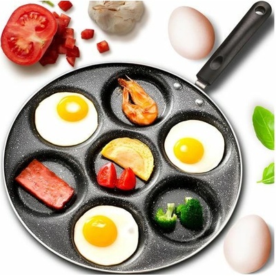 Retoo Уред за приготвяне на яйца и палачинки с незалепващо покритие Retoo (индукционен), 7 форми (RET-O906)