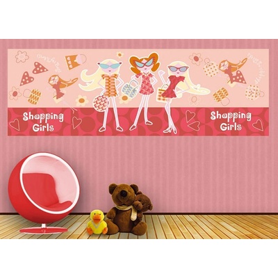 Dimex M-529 vliesová fototapeta na zeď Shopping girls rozměry 330 x 110 cm