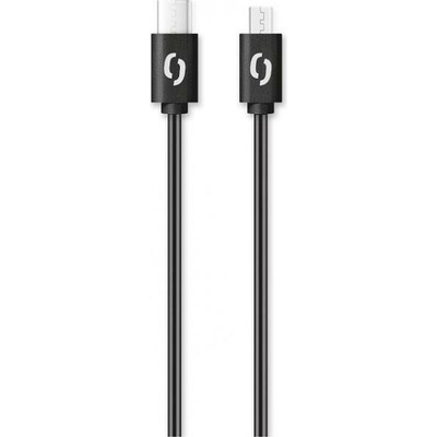ALIGATOR Dátový kábel POWER 3A, USB-C/microUSB čierny